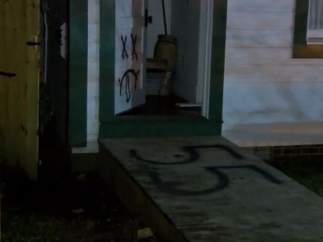Pintadas en la casa de Bill Clinton