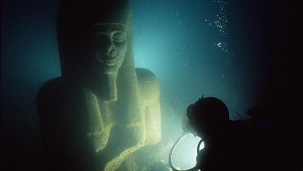 Colossal statue of god Hapy, Thonis-Heracleion, Aboukir Bay, Egypt Colossal statue of god Hapy, Thonis-Heracleion, Aboukir Bay, Egypt