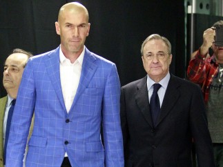 Florentino Pérez y Zinedine Zidane