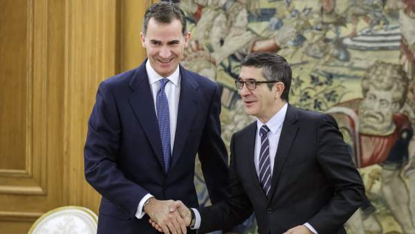 Felipe VI y Patxi López Felipe VI y Patxi López
