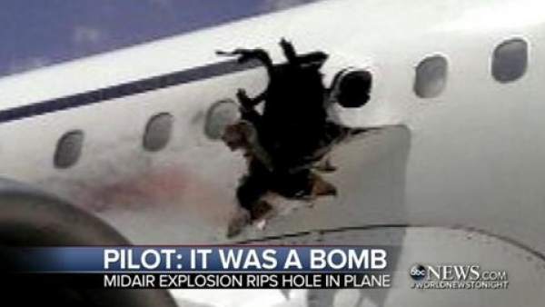 Explosión en un vuelo somalí Explosión en un vuelo somalí