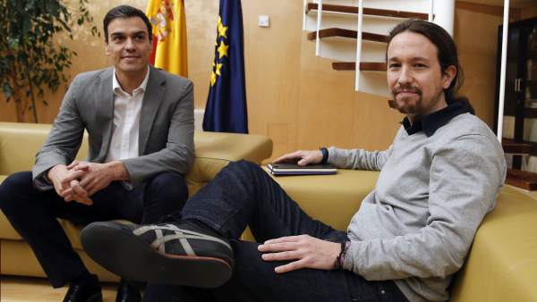 Pedro Sánchez y Pablo Iglesias Pedro Sánchez y Pablo Iglesias