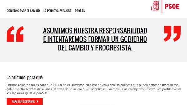 Página web PSOE para los ciudadanos Página web PSOE para los ciudadanos
