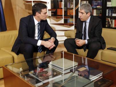 Pedro Sánchez y Francesc Homs