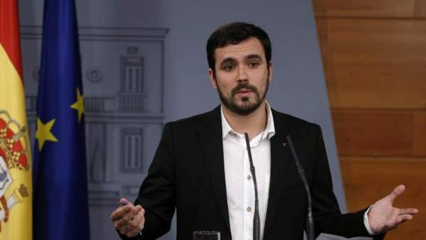 Alberto Garzón comparece en ante los medios Alberto Garzón comparece en ante los medios
