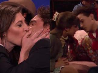 Johnny Galecki y Mayim Bialik