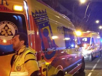 Efectivos del SAMUR en Madrid