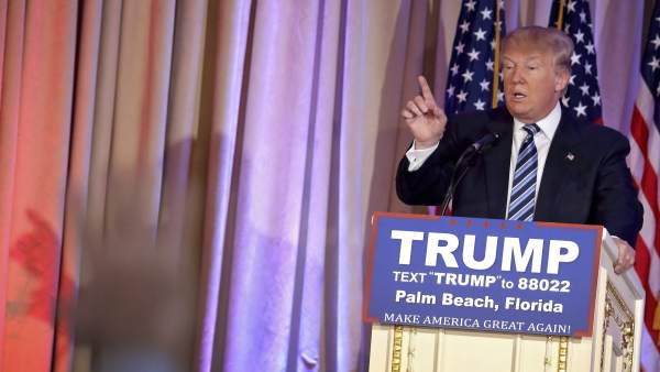 Donald Trump en un acto de campaña Donald Trump en un acto de campaña