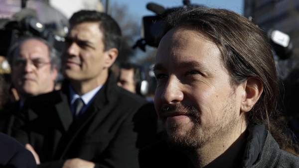 Pedro Sánchez y Pablo Iglesias Pedro Sánchez y Pablo Iglesias
