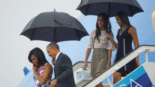 La lluvia recibe a Obama en Cuba La lluvia recibe a Obama en Cuba