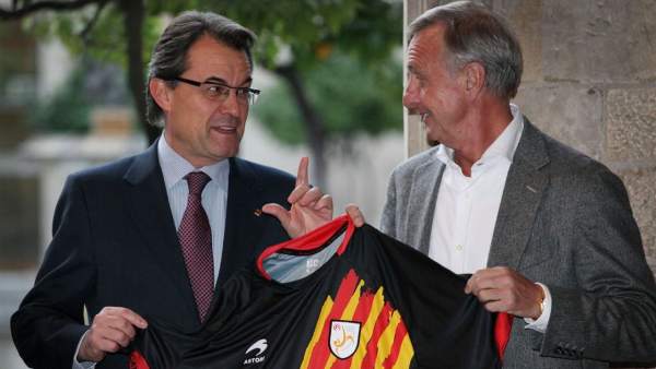 Artur Mas y Cruyff Artur Mas y Cruyff