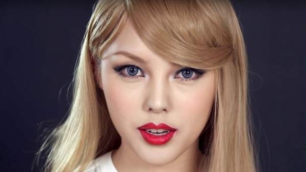 Una youtuber coreana crea un tutorial para transformarse en Taylor Swift Una youtuber coreana crea un tutorial para transformarse en Taylor Swift