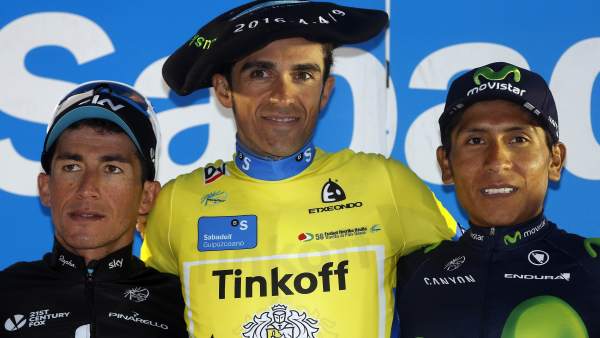 Podio de la Vuelta al País Vasco Podio de la Vuelta al País Vasco