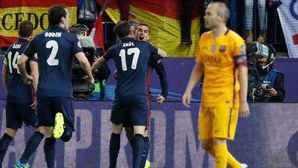 Gol del Atlético al Barça Gol del Atlético al Barça