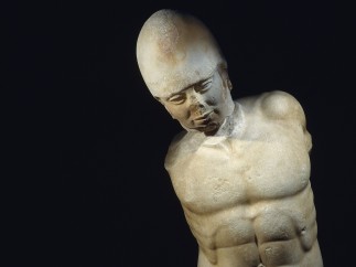 Marble statue of a warrior