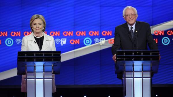 Debate demócrata Clinton y Sanders Debate demócrata Clinton y Sanders