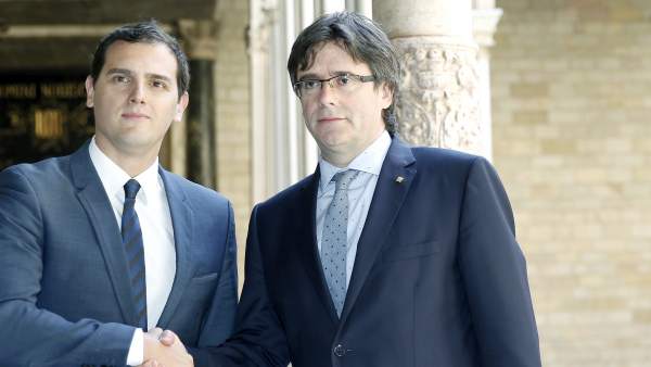 Carles Puigdemont y Albert Rivera Carles Puigdemont y Albert Rivera