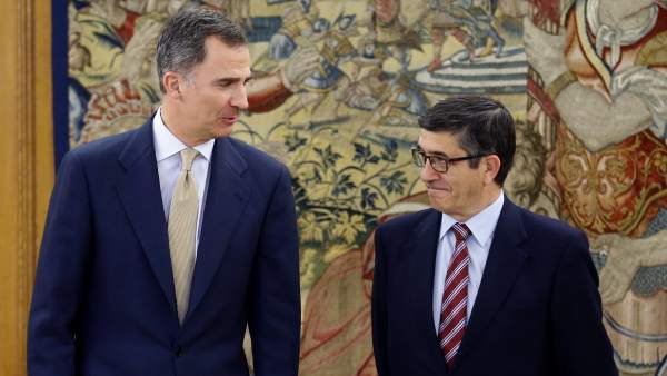 Felipe VI y Patxi López Felipe VI y Patxi López