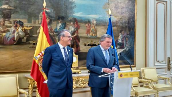 El presidente de la CRUE y el ministro de Educación El presidente de la CRUE y el ministro de Educación