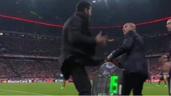 Simeone y su delegado Simeone y su delegado