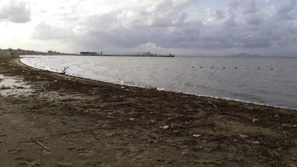 Consecuencias lluvia en playas Cartagena Consecuencias lluvia en playas Cartagena