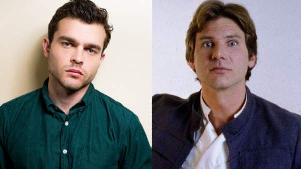 Alden Ehrenreich y Harrison Ford Alden Ehrenreich y Harrison Ford