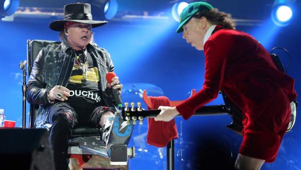 Axl Rose y Angus Young Axl Rose y Angus Young