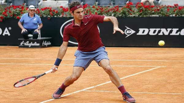 Roger Federer en el torneo de Roma Roger Federer en el torneo de Roma