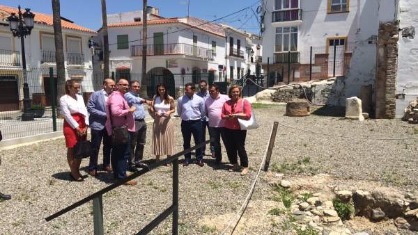 Elías Bendodo y diputada C's Teresa Pardo y alcalde Cártama Jorge Gallardo Elías Bendodo y diputada C's Teresa Pardo y alcalde Cártama Jorge Gallardo