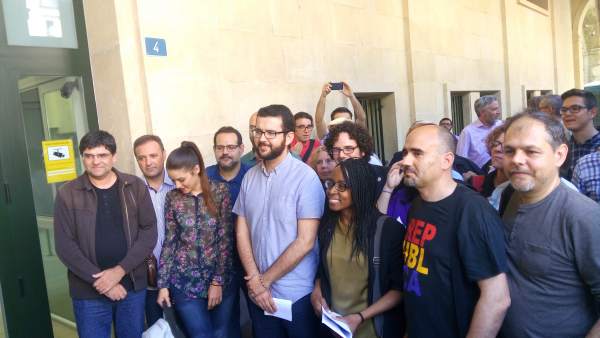 Boshao, tercera por la derecha, entre Ignasi Candela y David Rodríguez Boshao, tercera por la derecha, entre Ignasi Candela y David Rodríguez