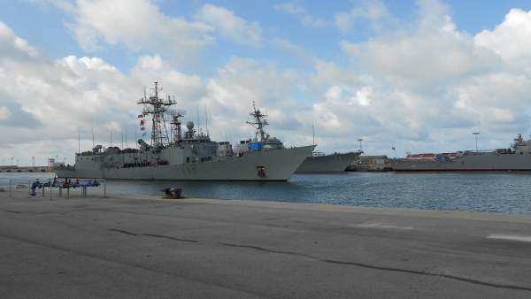 La fragata Numancia regresa a la base de Rota La fragata Numancia regresa a la base de Rota