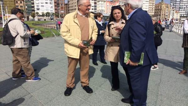 Adriana Lastra en Gijón. Adriana Lastra en Gijón.