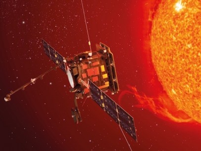 Recreación artística del satélite Solar Orbiter