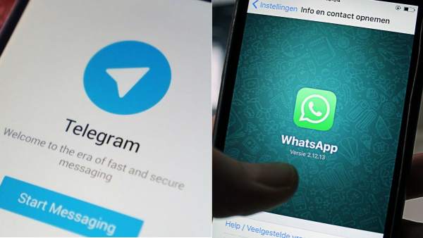 Telegram y WhatsApp Telegram y WhatsApp
