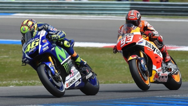 Valentino Rossi y Marc Marquez Valentino Rossi y Marc Marquez