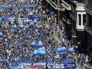 Manifestación para proteger el delta del Ebro