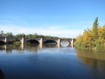 Río Ebro a su paso por Logroño
