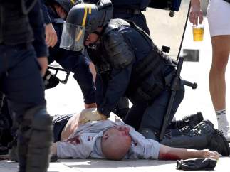 'Hooligan' herido en Marsella