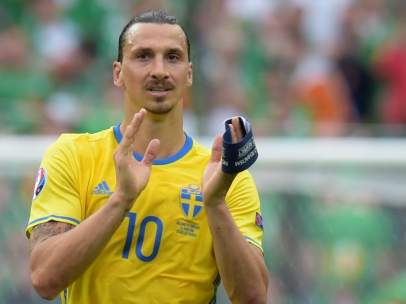 Zlatan Ibrahimovic con Suecia