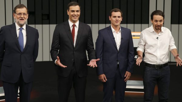 Debate a cuatro con Rajoy, Sánchez, Iglesias y Rivera Debate a cuatro con Rajoy, Sánchez, Iglesias y Rivera