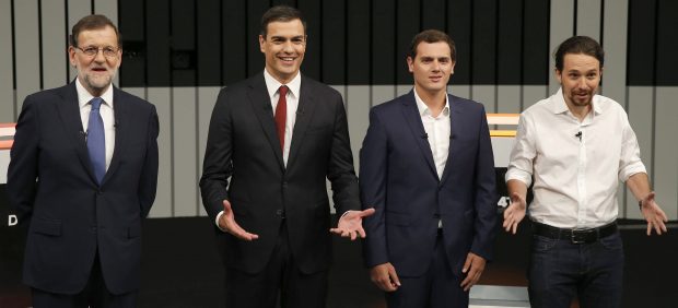 Debate a cuatro con Rajoy, Sánchez, Iglesias y Rivera