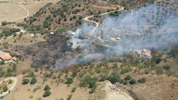 Incendio forestas en Cártama Incendio forestas en Cártama
