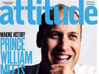 El príncipe Guillermo, en 'Attitude'
