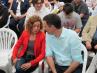 Meritxell Batet y Pedro Sánchez