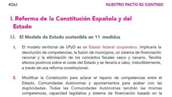 Programa electoral UPyD Programa electoral UPyD