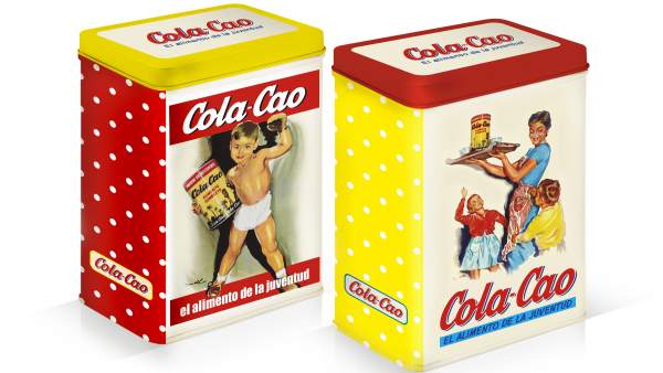 Latas vintage de Cola Cao. Latas vintage de Cola Cao.
