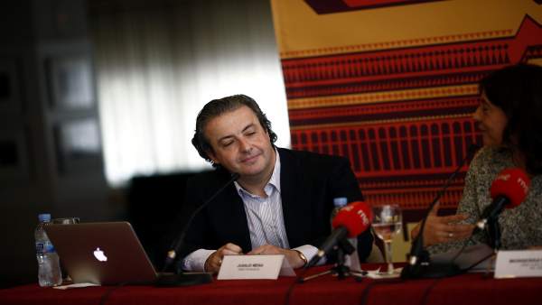 Juanjo Mena en la presentación de la III edición de Solo música Juanjo Mena en la presentación de la III edición de Solo música