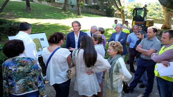 Inicio de las obras del parque de Menéndez Pelayo Inicio de las obras del parque de Menéndez Pelayo