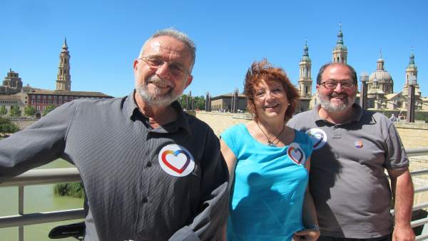 Arrojo, Magallón y Clarimón (Unidos Podemos), hoy en el Balcón de San Lázaro Arrojo, Magallón y Clarimón (Unidos Podemos), hoy en el Balcón de San Lázaro