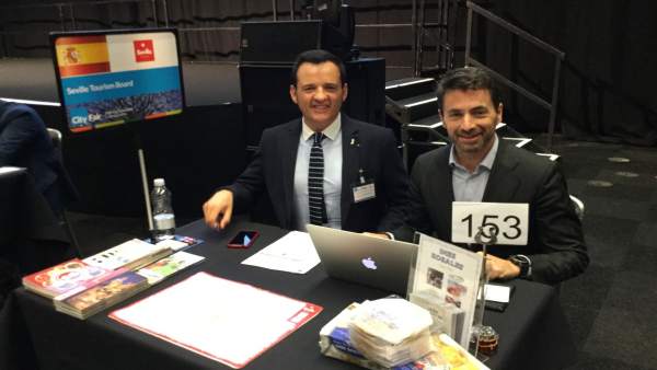 El gerente de Turismo de Sevilla, Antonio Jiménez, en el ETOA CITY FAIR 2016 El gerente de Turismo de Sevilla, Antonio Jiménez, en el ETOA CITY FAIR 2016